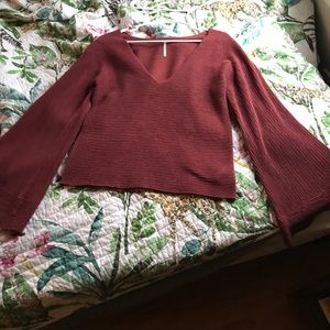Free People Bell Sleeve Sweater